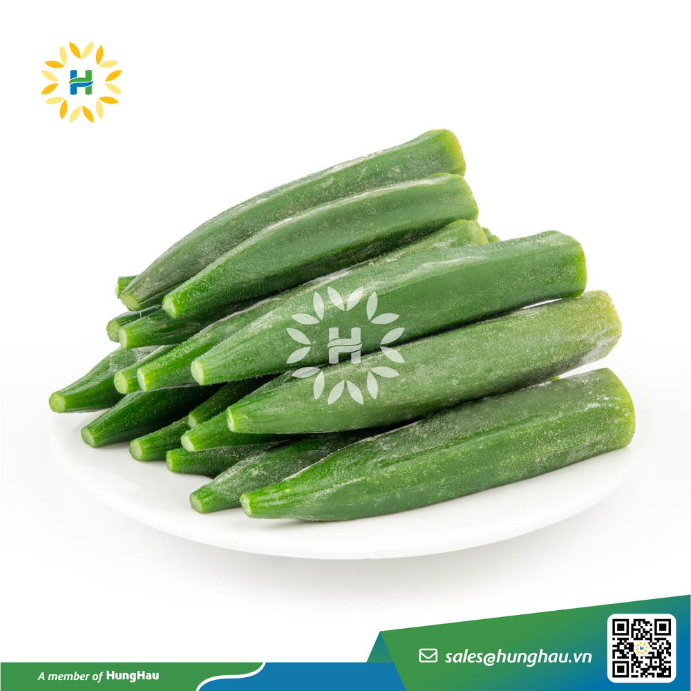 Đậu bắp nguyên trái đông lạnh HungHau Foods