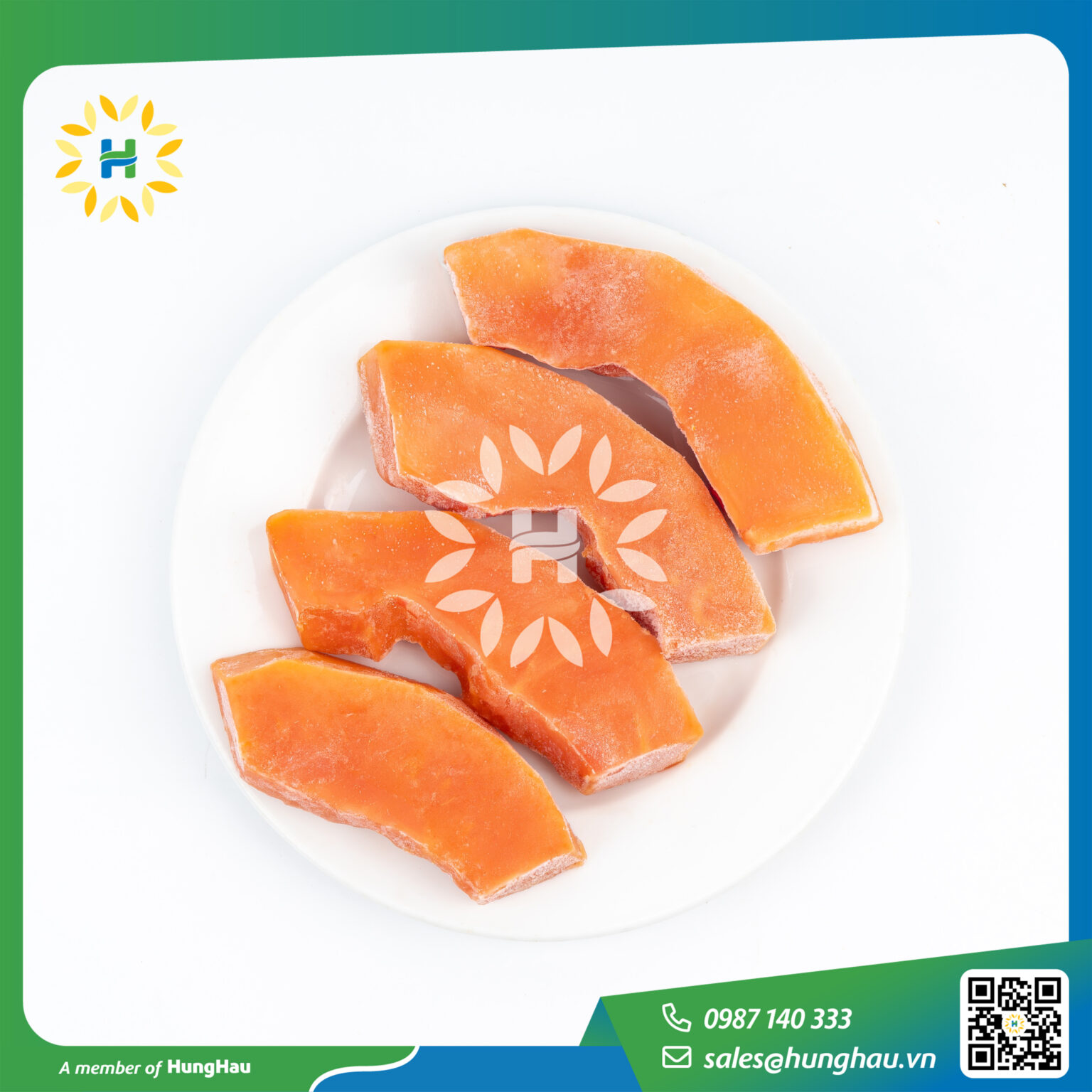 Đu đủ cắt lát đông lạnh HungHau Foods