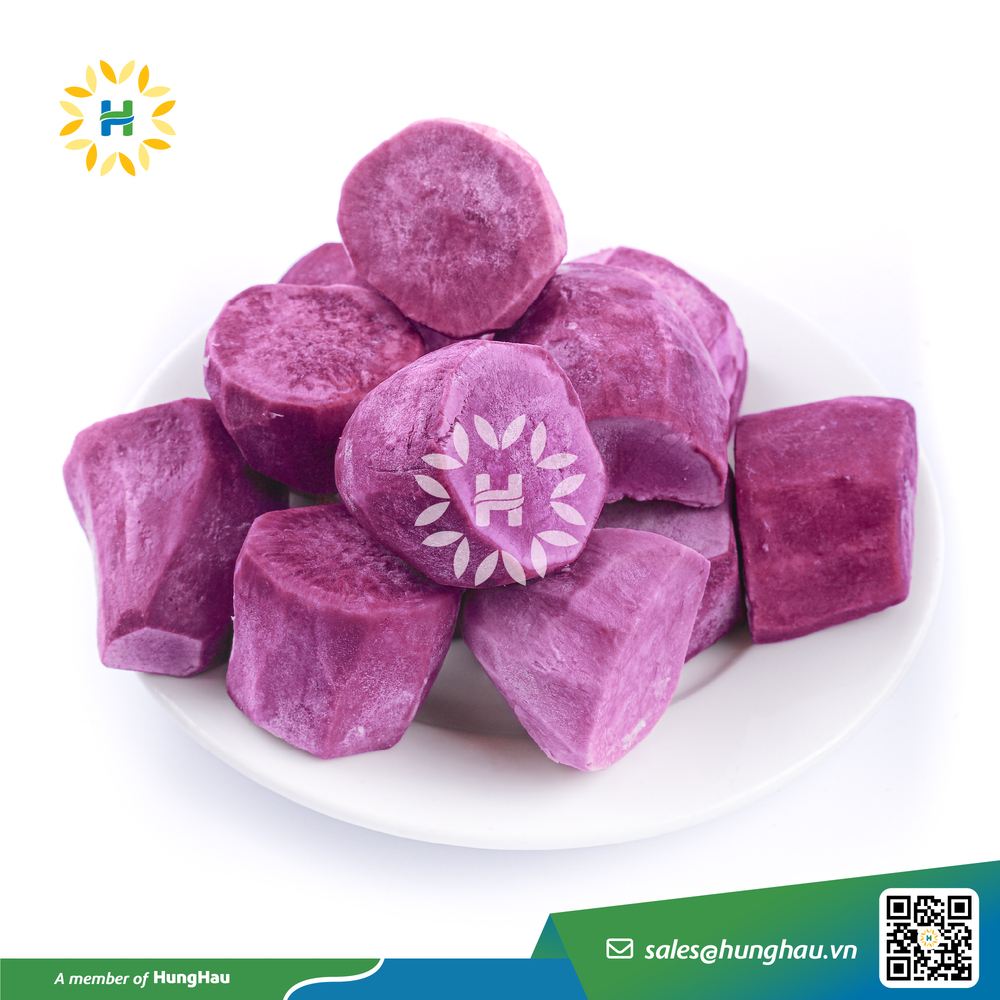 Khoai lang tím đông lạnh cắt random