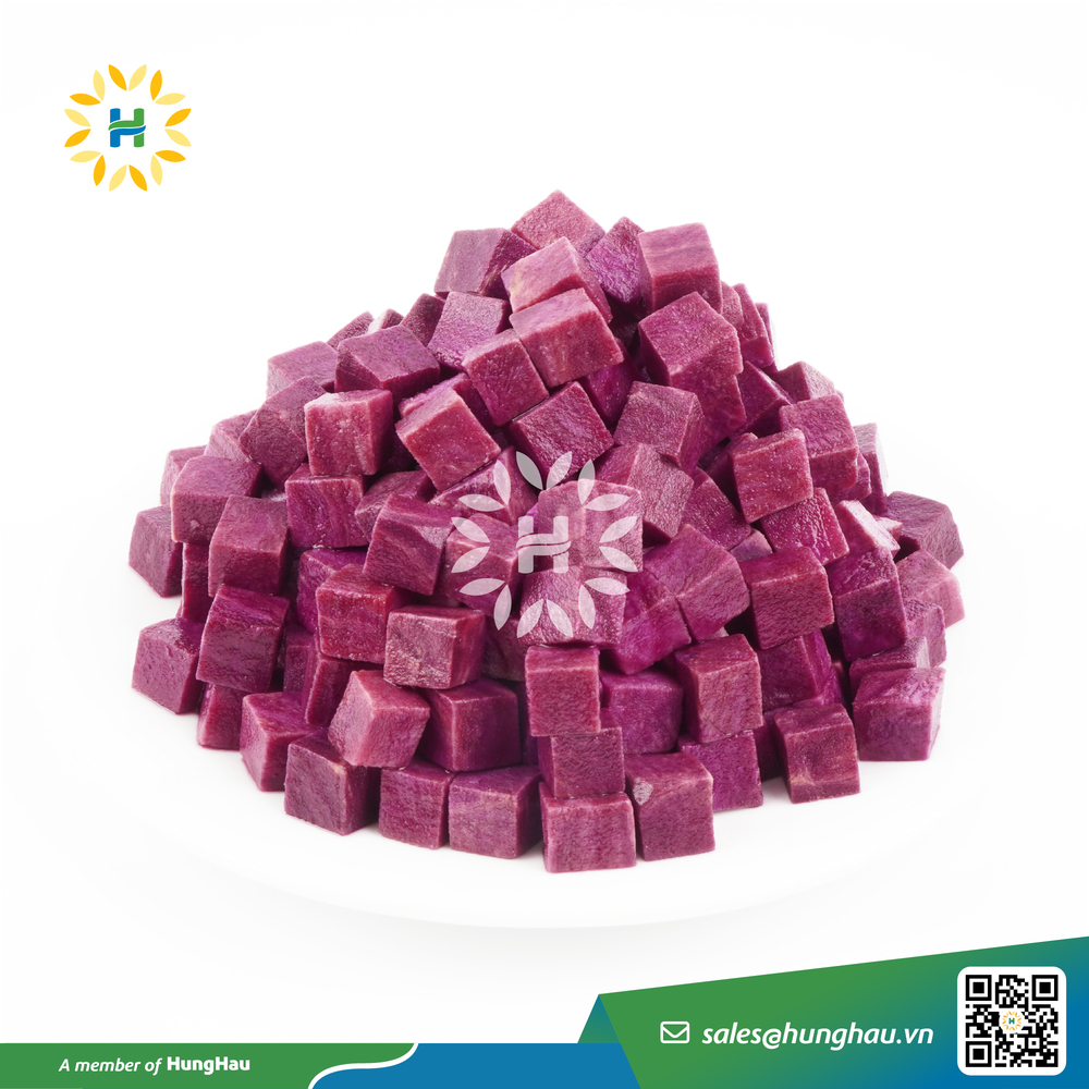 Khoai lang tím đông lạnh cắt dices