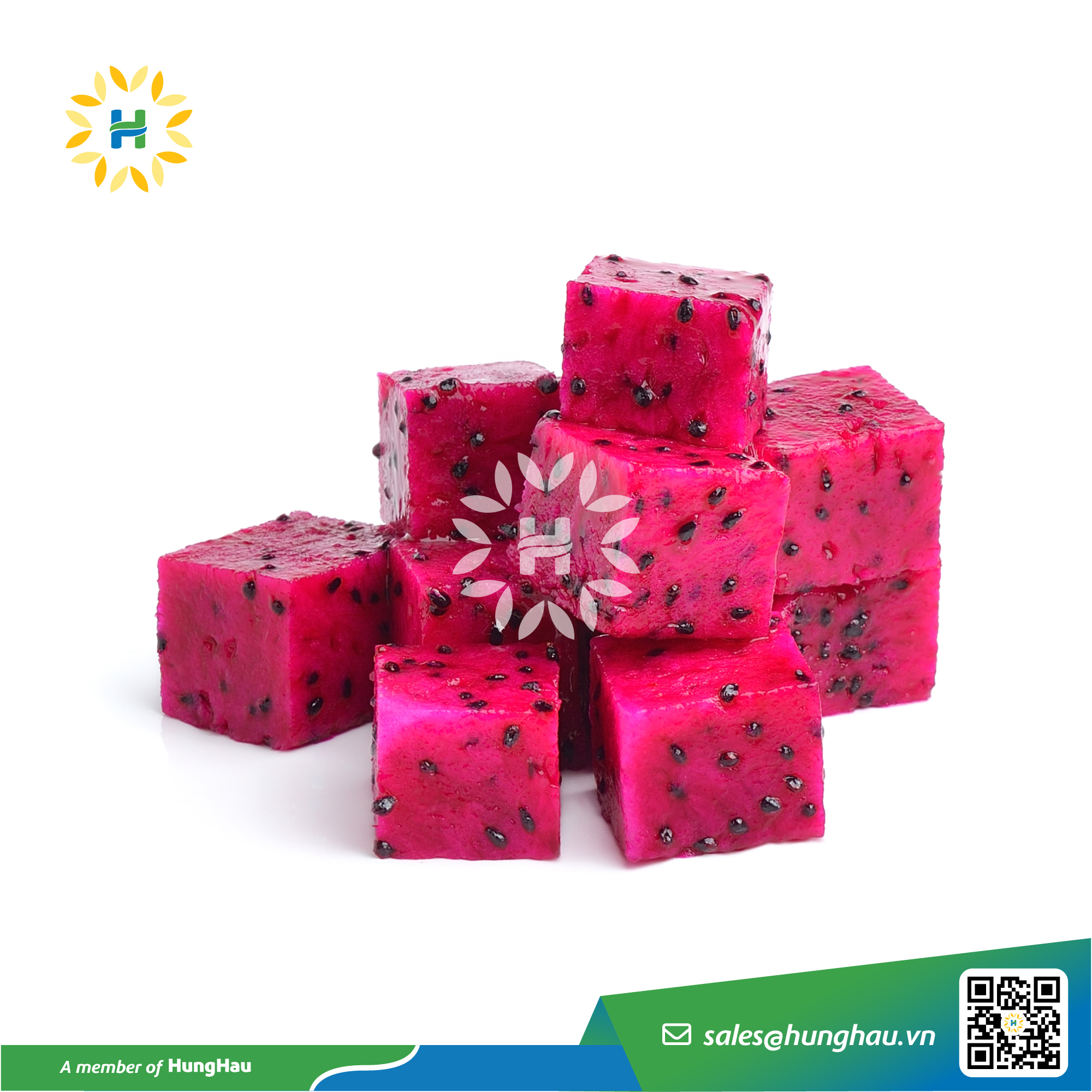 IQF red dragon diced