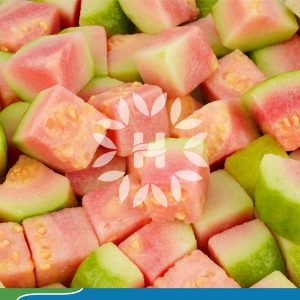 IQF Diced Red Guava with Skin