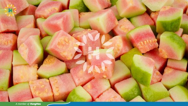 IQF Diced Red Guava with Skin