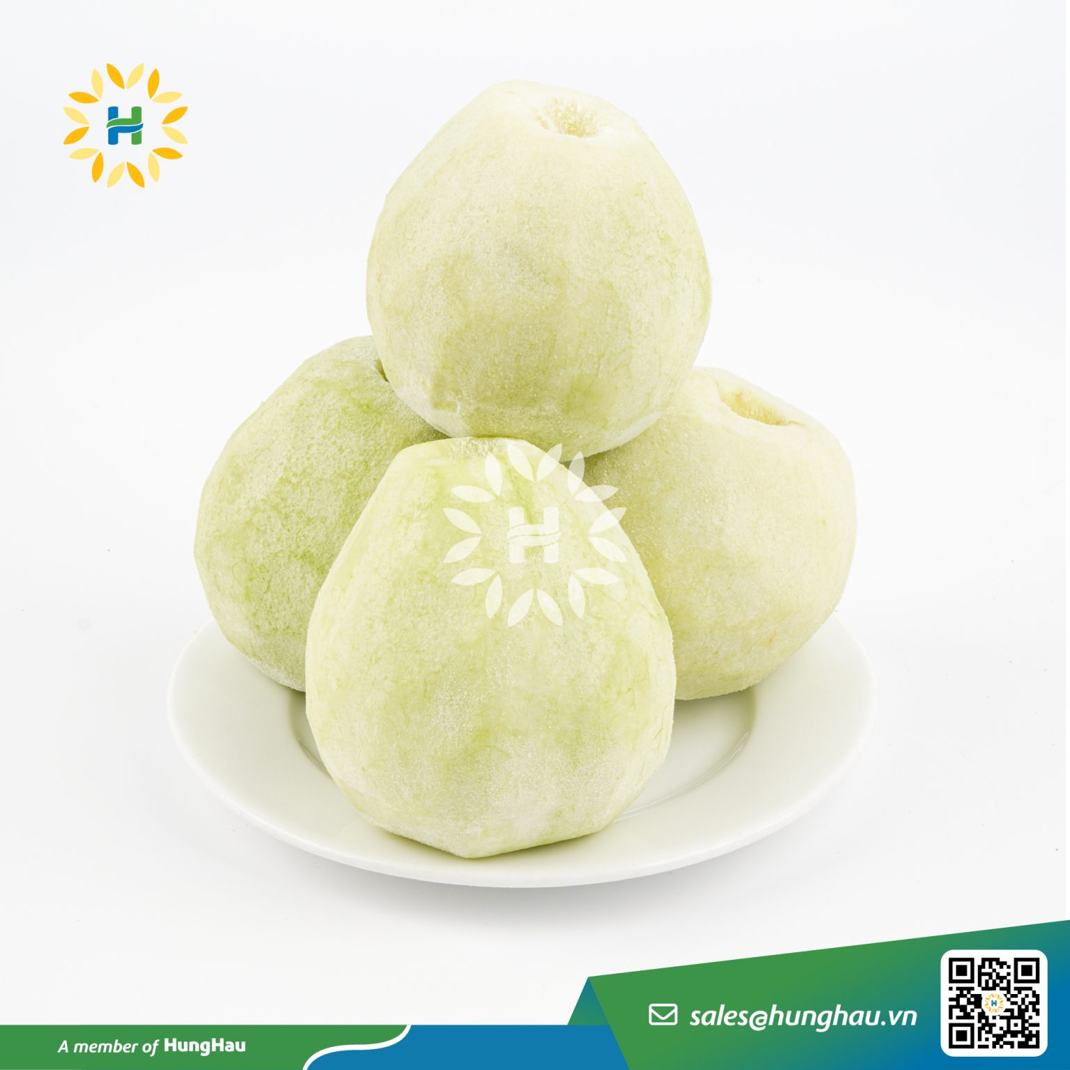 Ổi đông lạnh nguyên trái cắt vỏ Hùng Hậu Foods