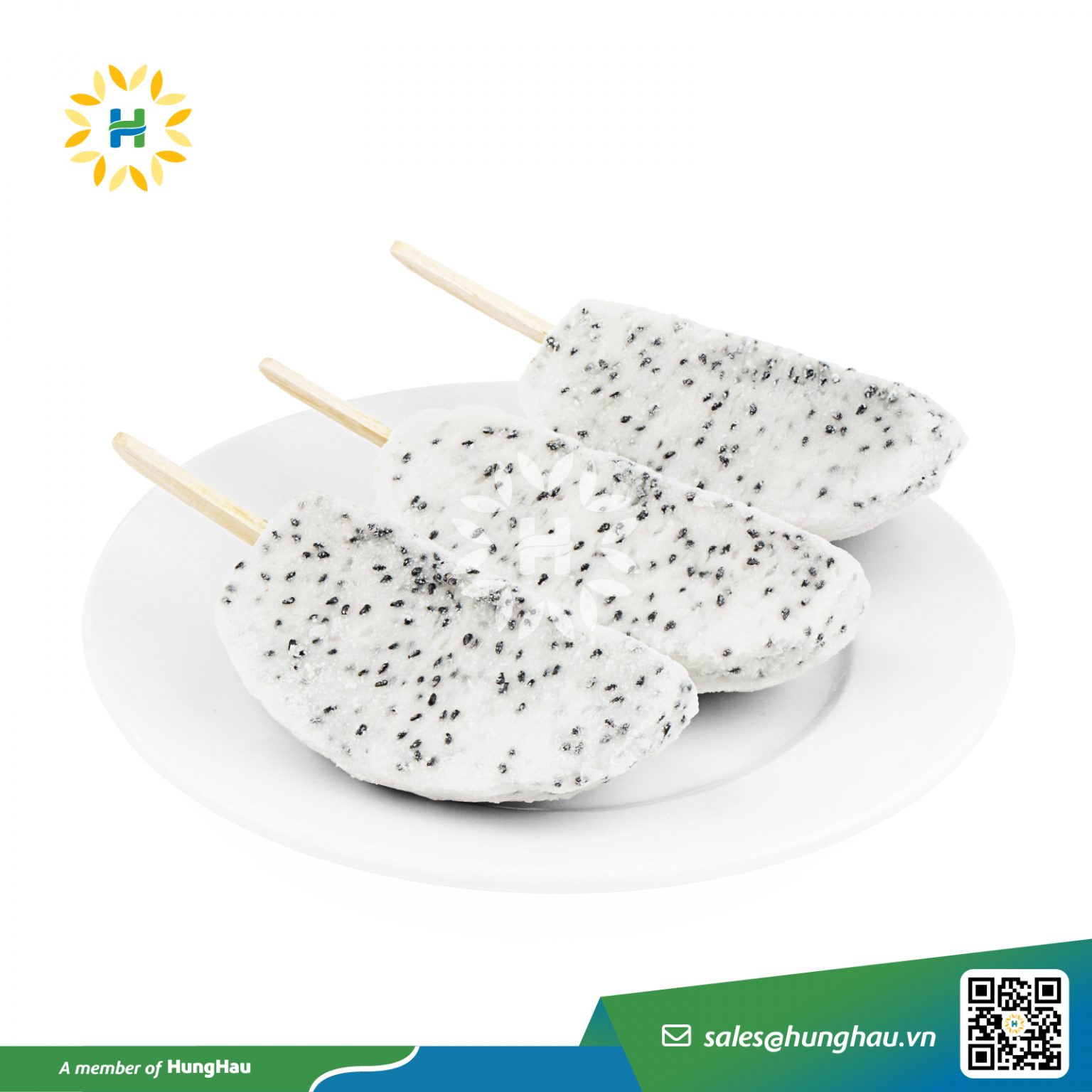 IQF Dragon White Fruit cut 1/4