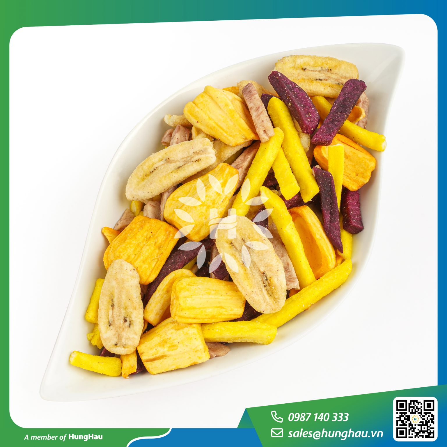 Mix rau củ trái cây sấy