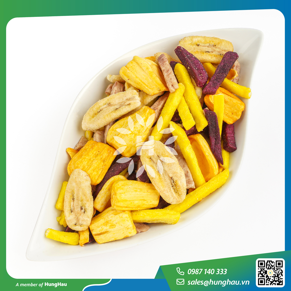 Mix rau củ trái cây sấy