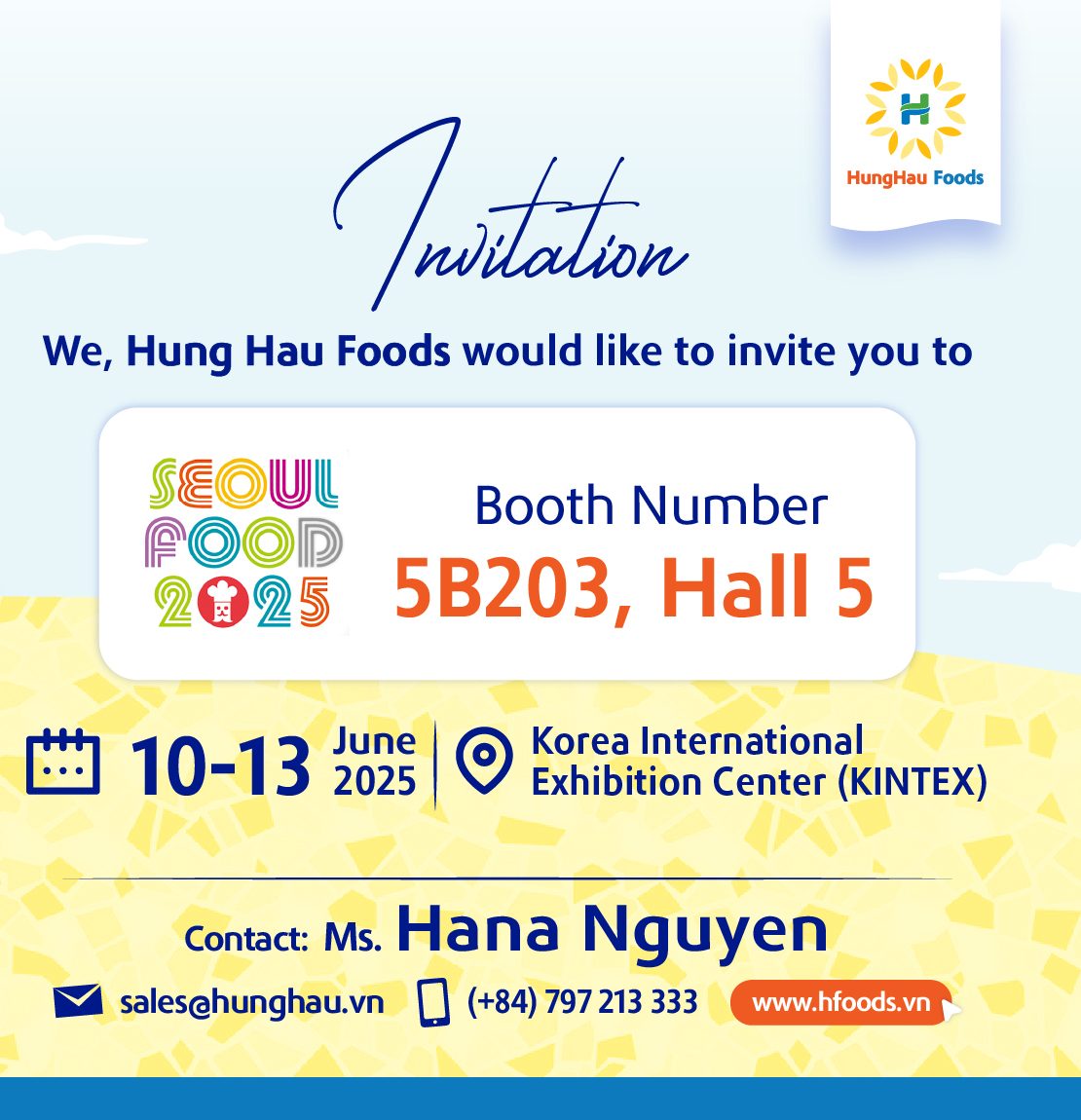 "Seoul Food 2025 – Meet Hung Hau Foods and explore premium products from Vietnam!"