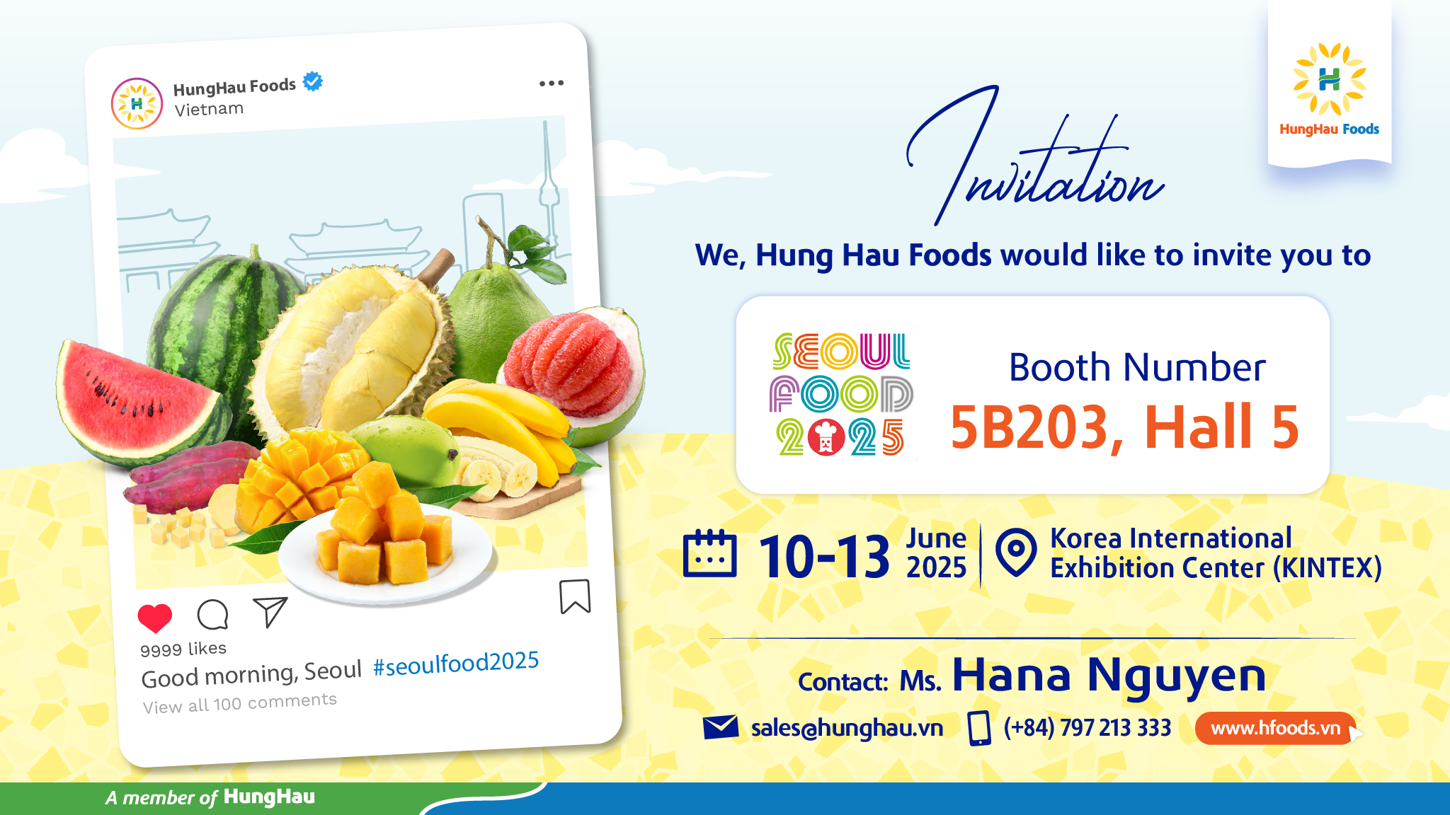 "Seoul Food 2025 – Meet Hung Hau Foods and explore premium products from Vietnam!"