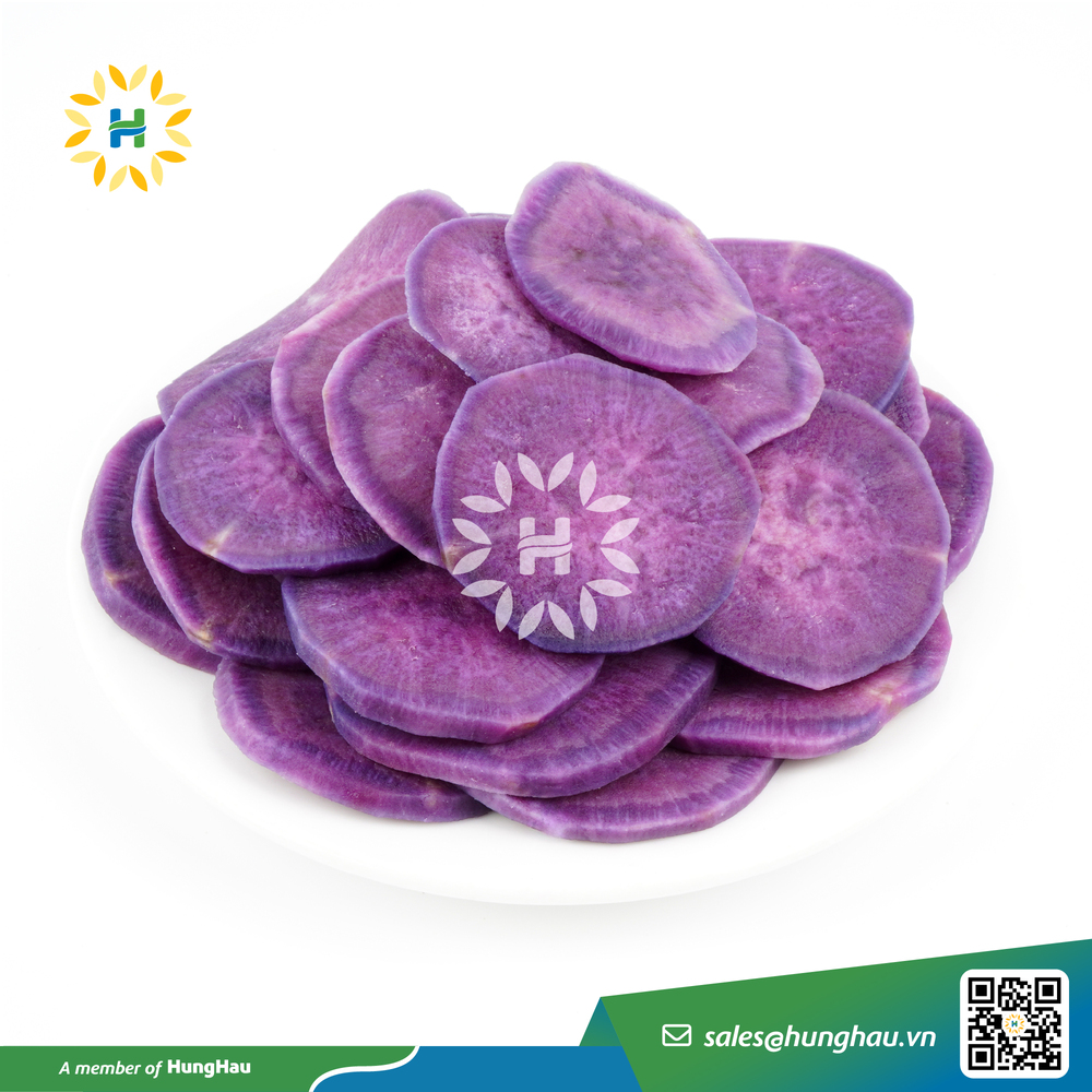 IQF Purple sweet potatoes cut slices HungHau Foods