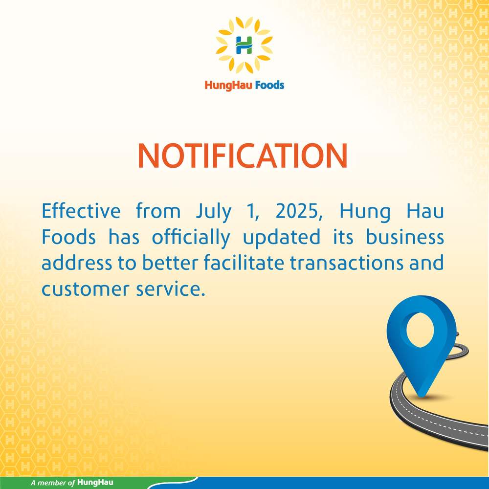 Hung Hau Foods has offcially updated its business address