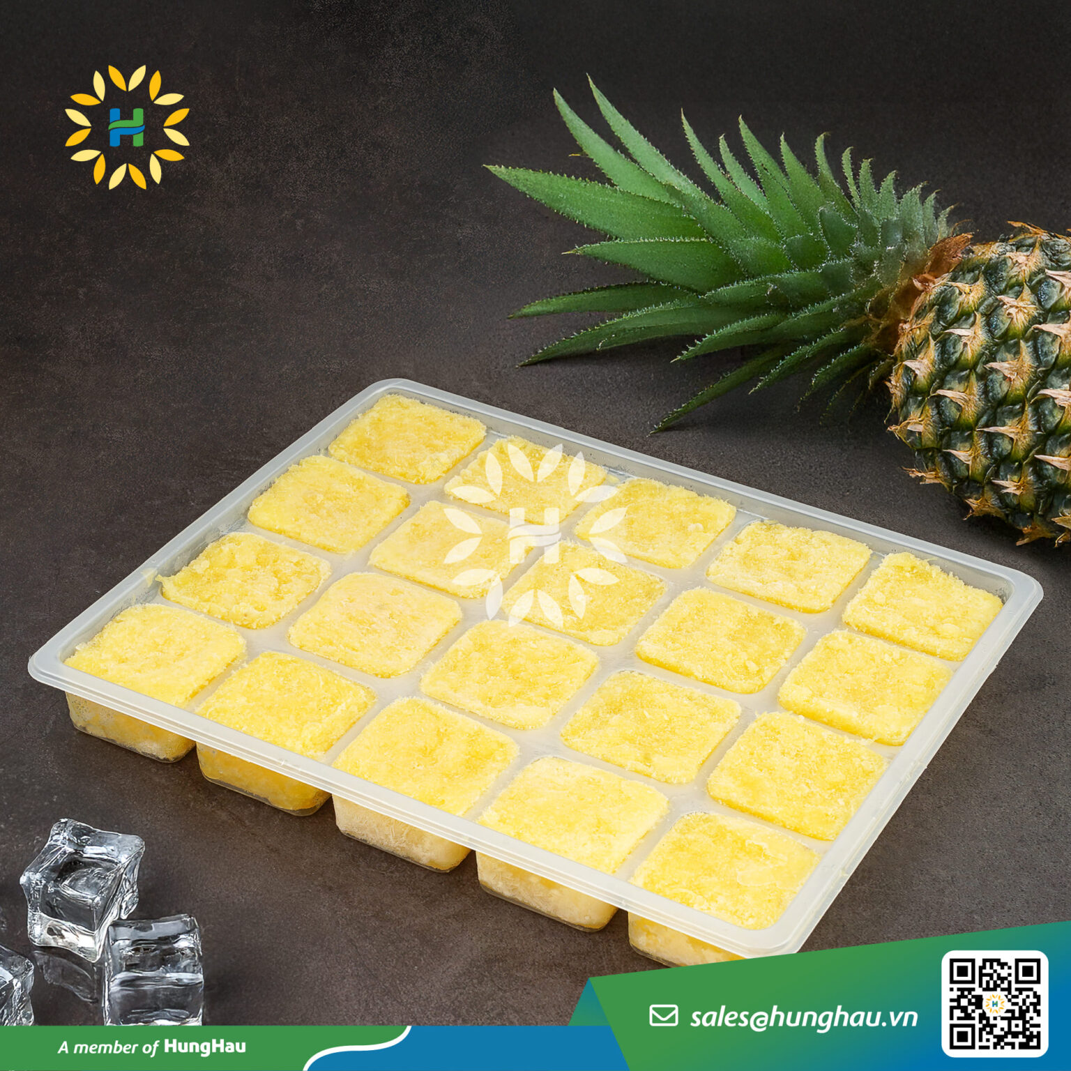 Nước ép khóm viên đông lạnh