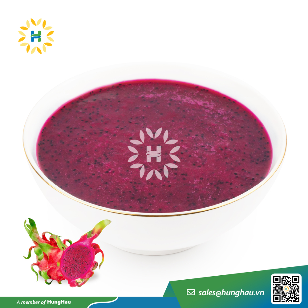Puree thanh long ruột đỏ đông lạnh