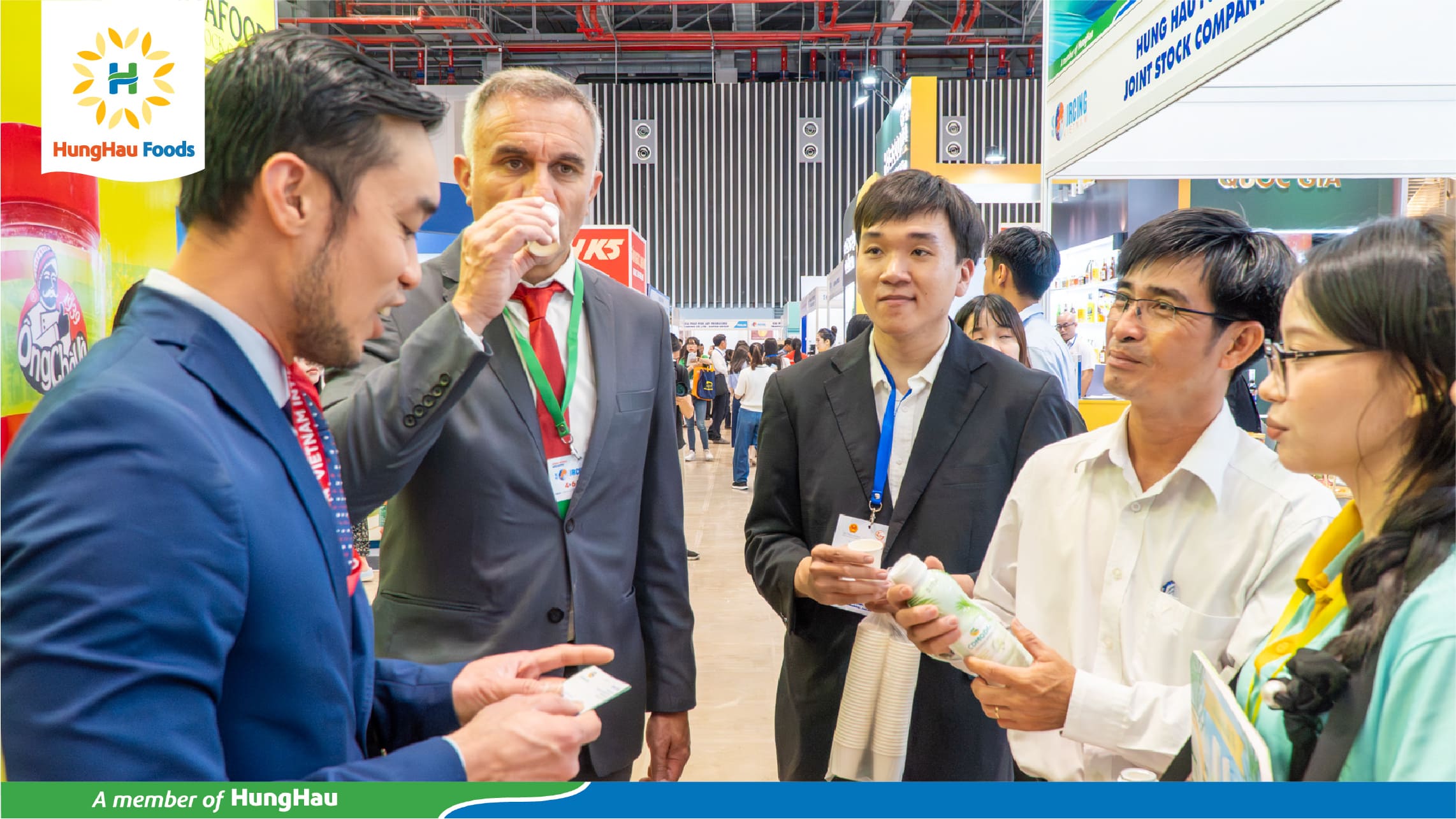 Meeting customers at the sourcing fair