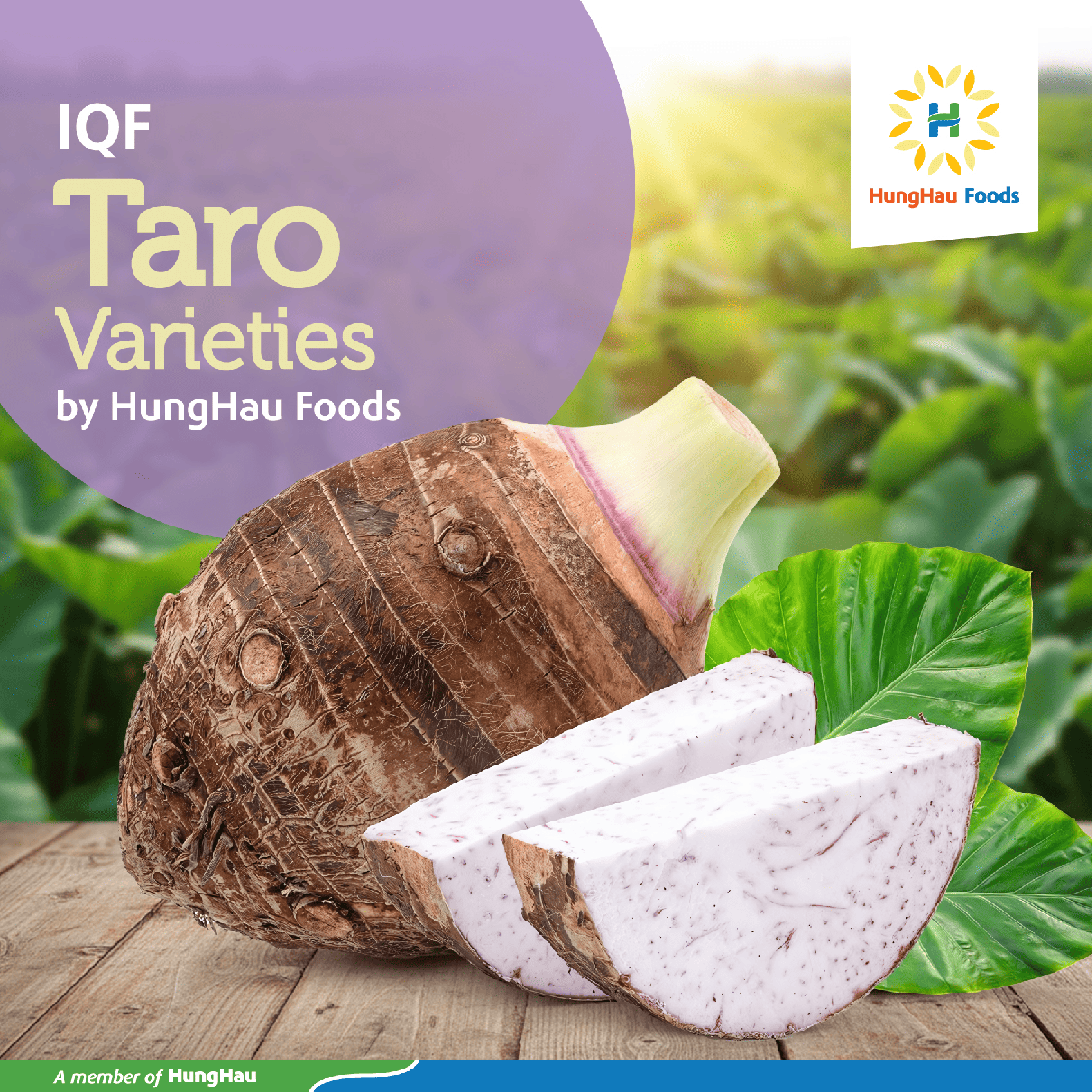 Khoai môn đông lạnh HungHau Foods