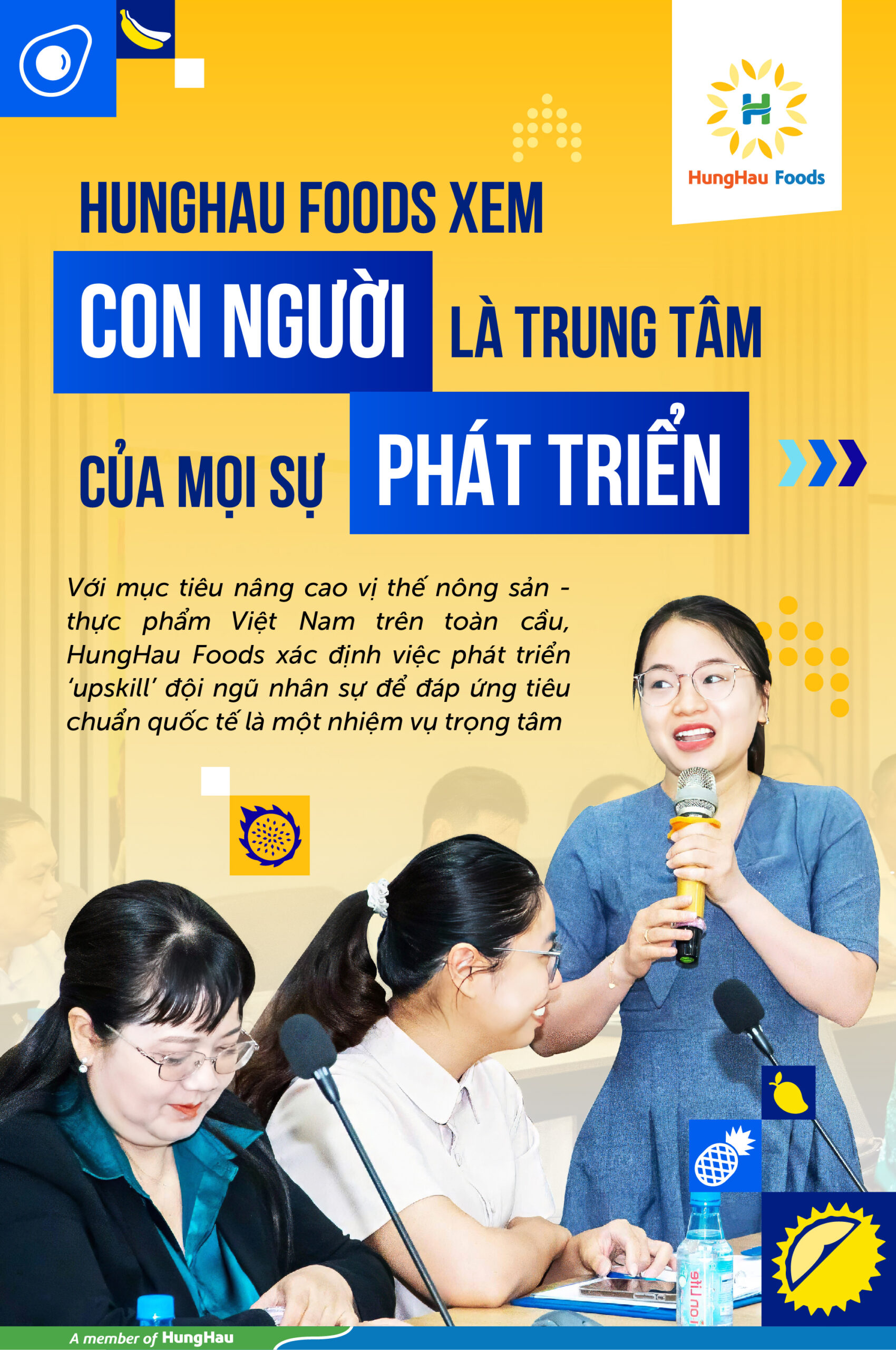 HungHau Foods xem con ngườiLà trung tâm của mọi sự phát triển
