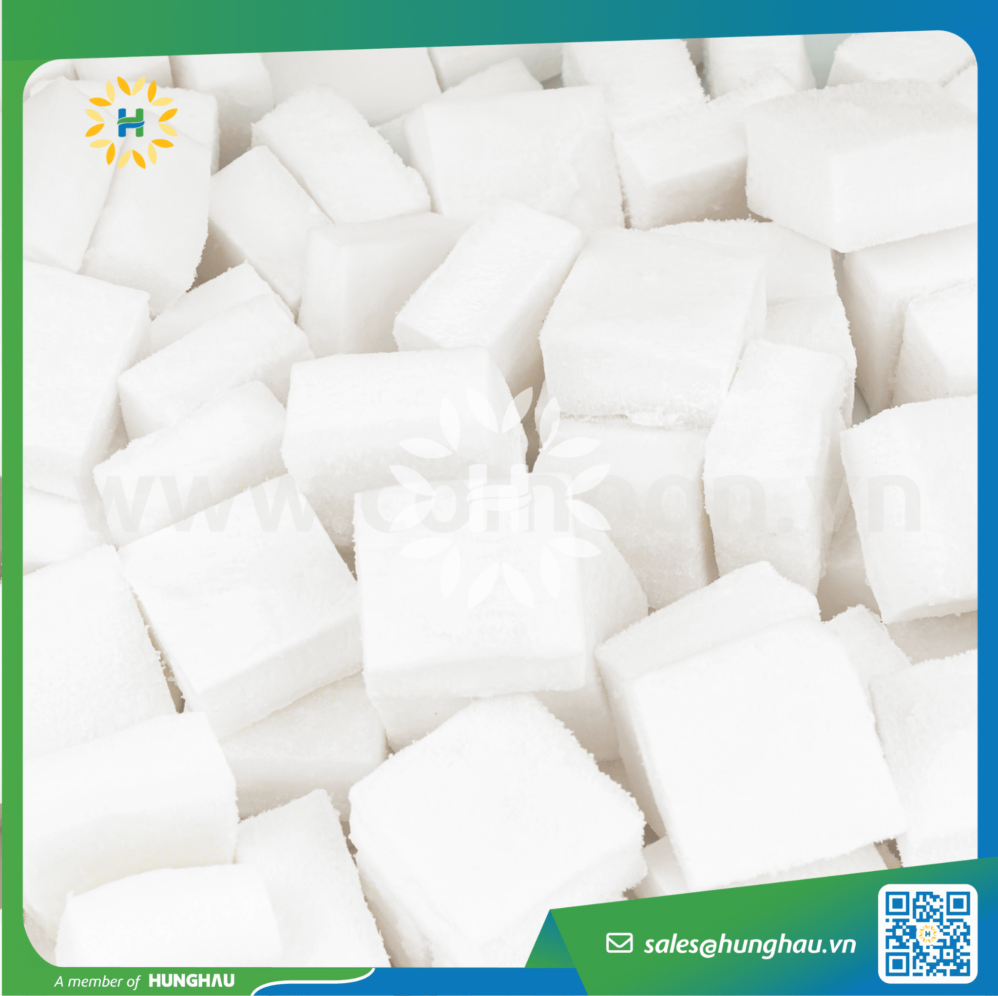 Cơm dừa đông lạnh cắt dice 25cm