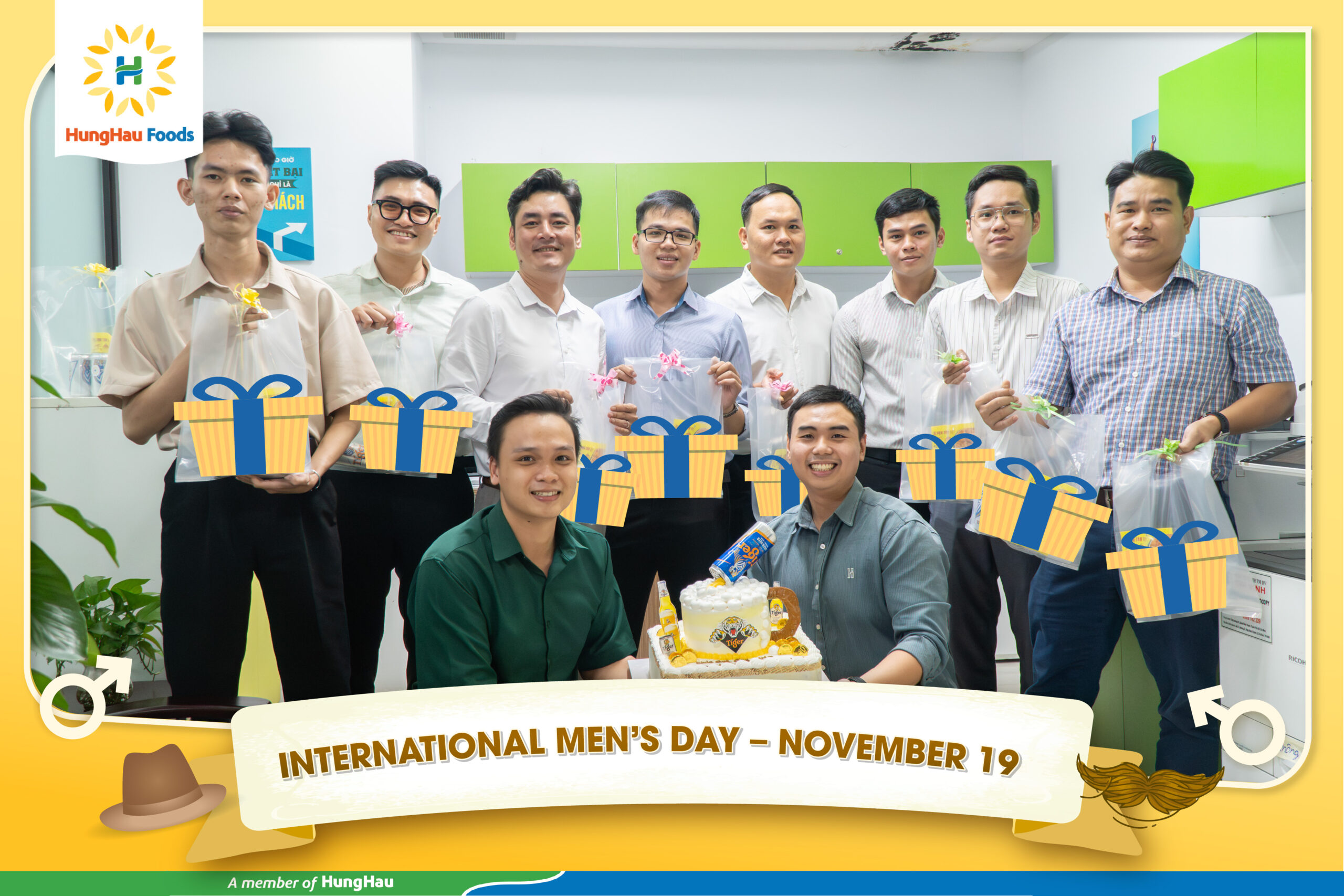 The male staff team of HungHau Foods