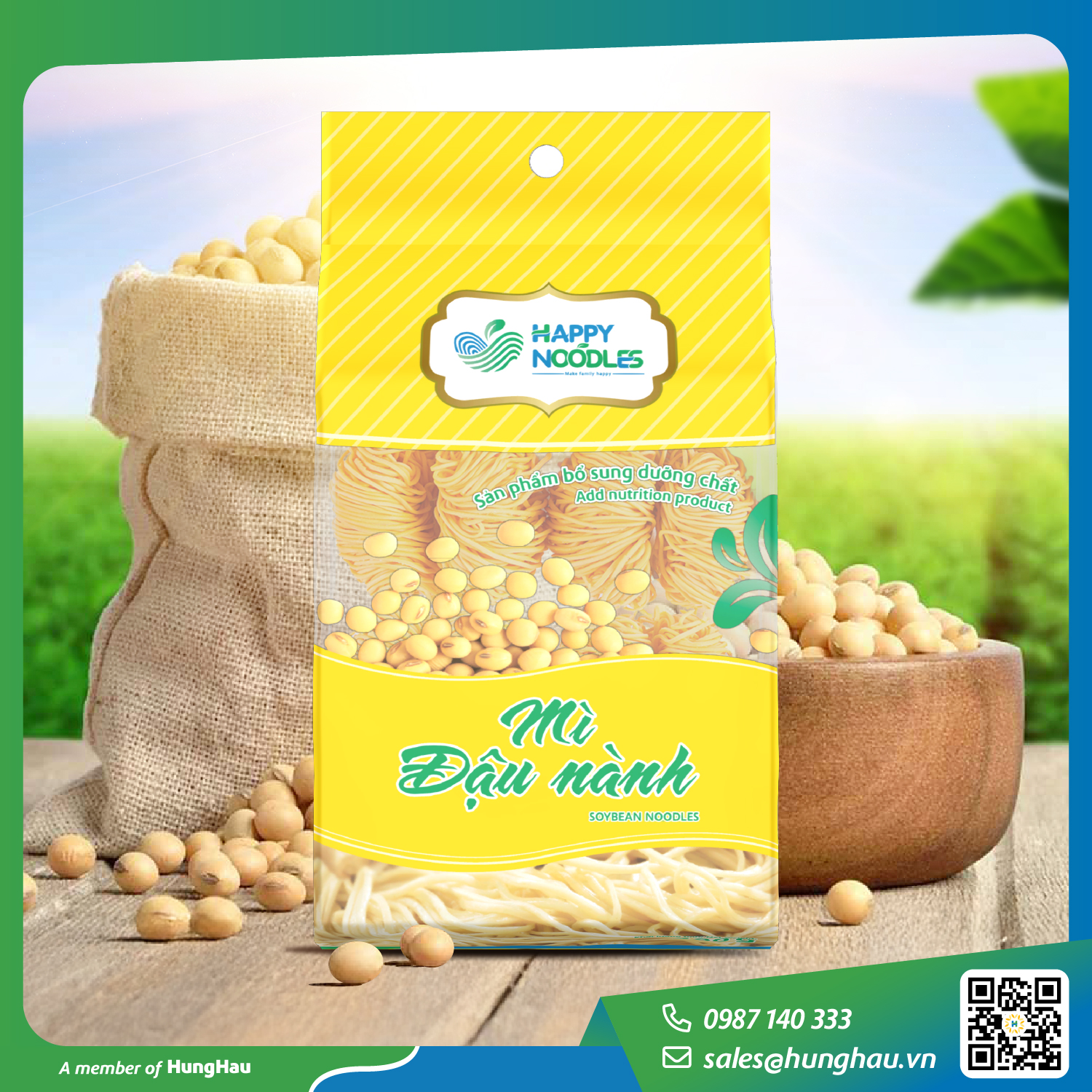 mì đậu nành Happy Noodles