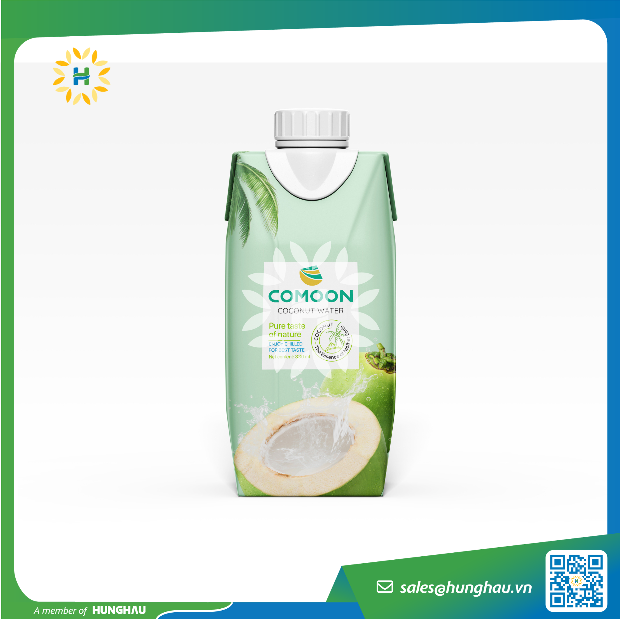 nước dừa tươi Comoon dạng hộp 330ml