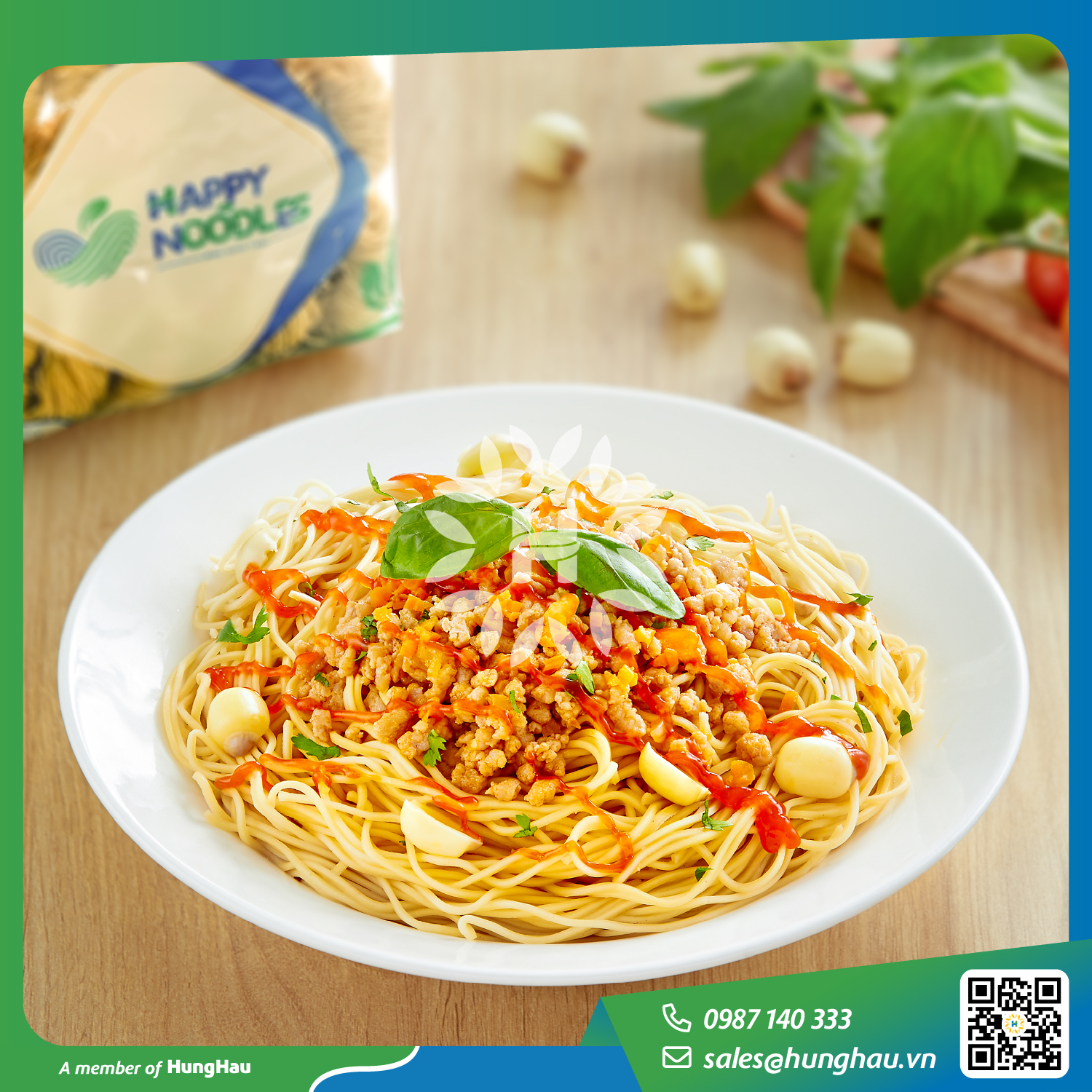 Mì trứng gà happy noodles xào 