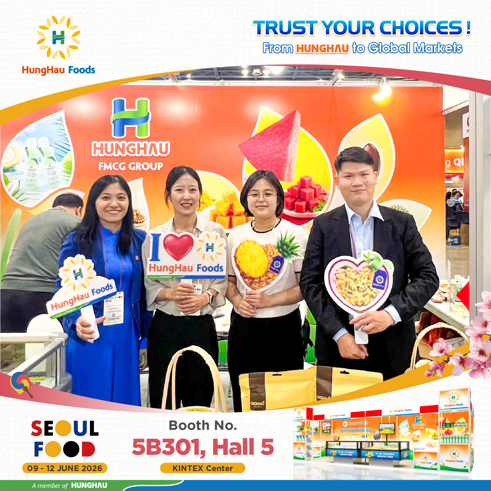 HungHau Foods tại triển lãm Seoul Foods 2026 