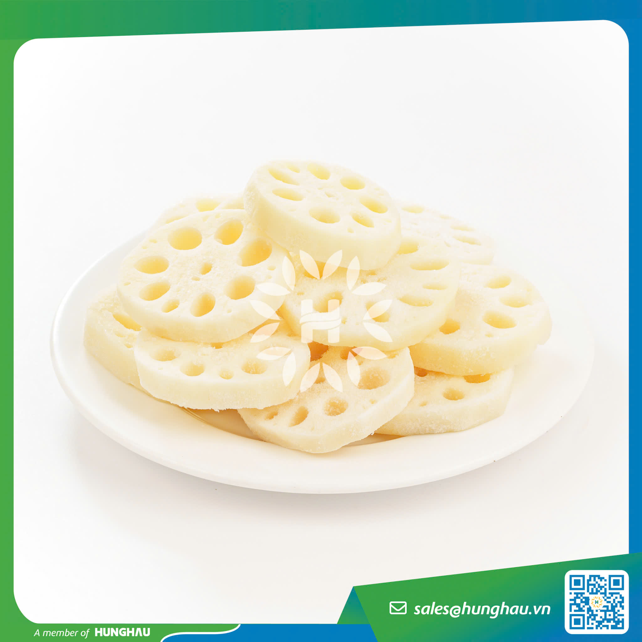 Củ sen đông lạnh cắt lát HungHau Foods